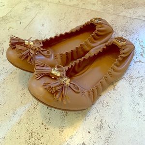 Tory Burch - Tan Leather Flats